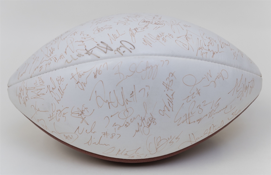 2002-2003 Tampa Bay Buccaneers Signed Football (Super Bowl Champions) - 50+ Autographs Inc. Lynch and Brooks